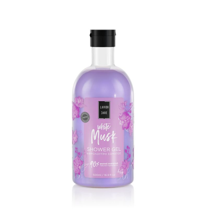 LC - White Musk Shower Gel-800x800 Lavish Care – Shower Gel White Musk 500ml - Image 1