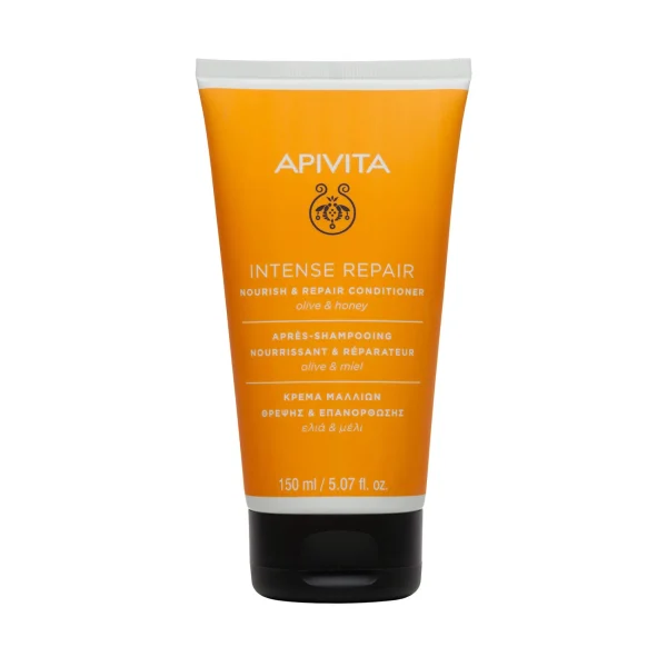 Apivita Intense Repair Conditioner (150ml) - Μαλακτική Κρέμα Θρέψης & Επανόρθωσης με Ελιά & Μέλι