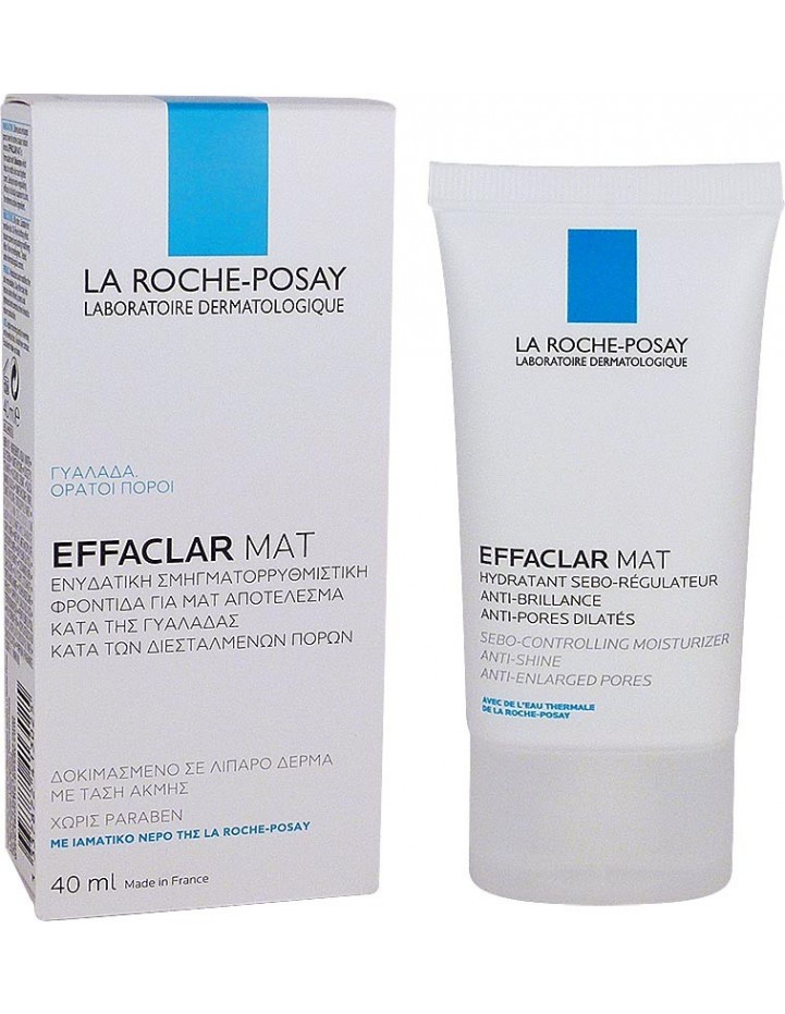 la-roche-posay-effaclar-mat-40ml La Roche Posay Effaclar Mat (40ml) - Ενυδατική Σμηγματορρυθμιστική Κρέμα, Ματ Αποτέλεσμα - Image 1