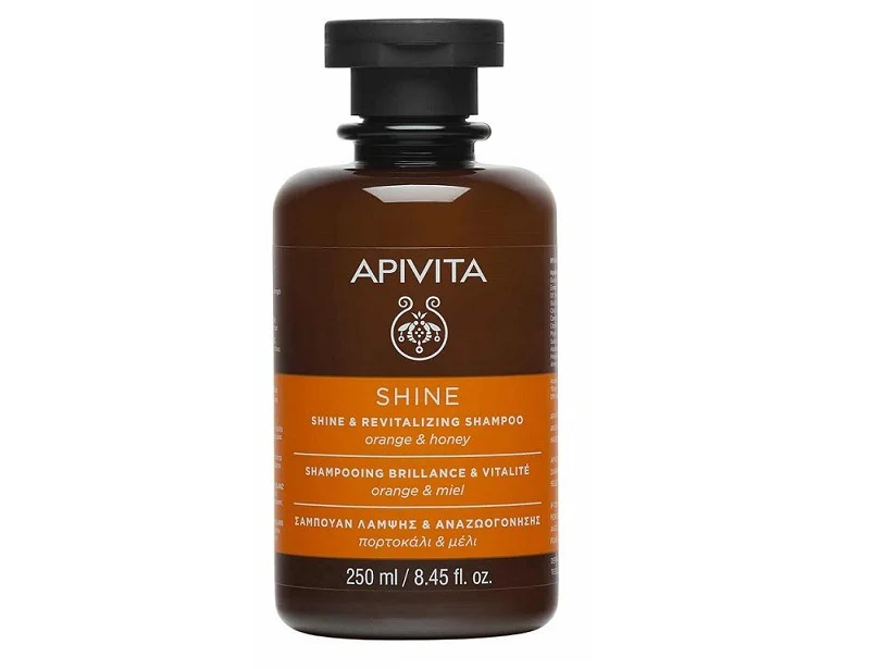 s3 Apivita Σαμπουάν Λάμψης & Αναζωογόνησης Πορτοκάλι & Μέλι 250ml - Image 1