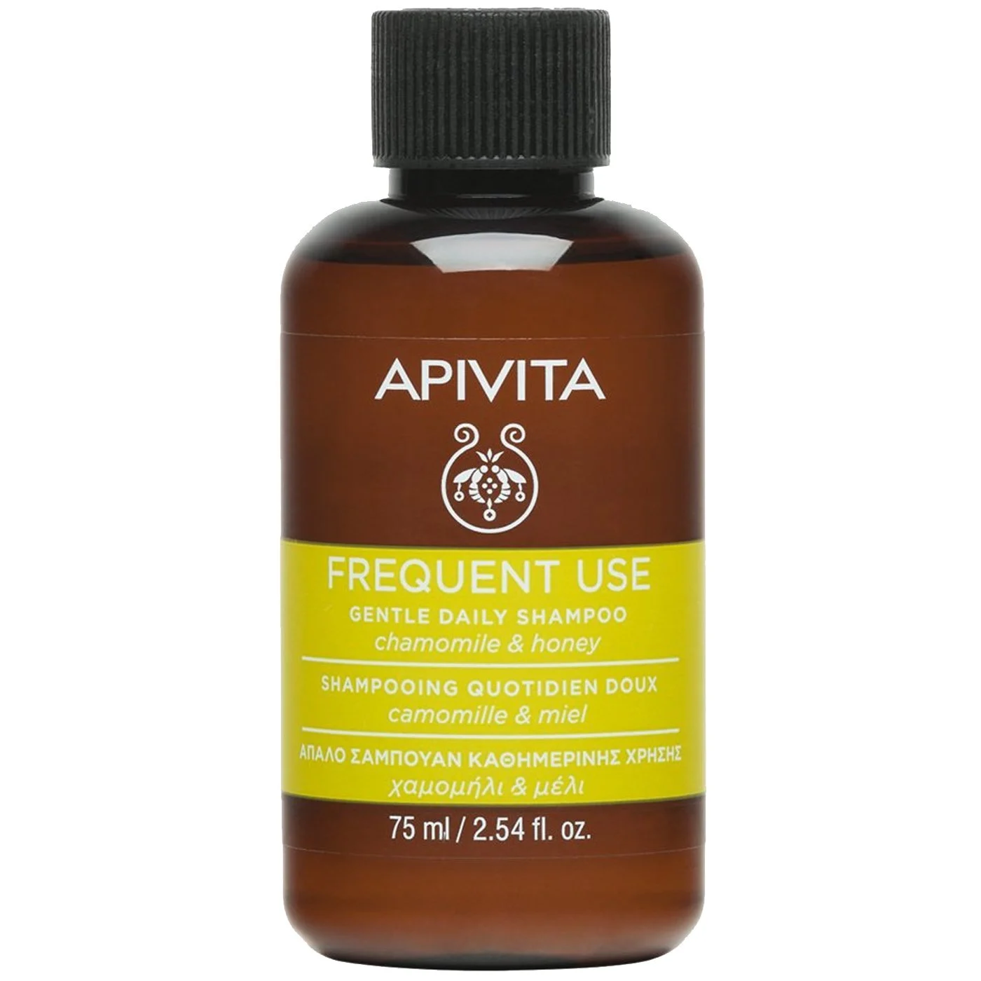 027008_1 Apivita Frequent Use Daily Shampoo (75ml) - Σαμπουάν Καθημερινής Χρήσης, Χαμομήλι & Μέλι - Image 1