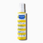 Mustela Bebe High Protection Sun Spray SPF50 (200ml) - Βρεφικό Αντιηλιακό, Πρόσωπο & Σώμα