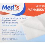 Med's Farmatexa Υδρόφιλες Αποστειρωμένες Γάζες 18x40cm 12 τμχ