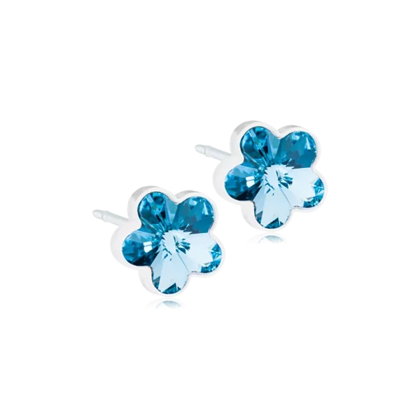 FLOWER AQUAMARINE 6MM