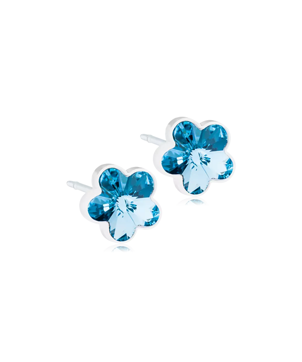 0186Β FLOWER AQUAMARINE 6MM - Image 1