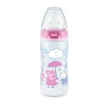 NUK First Choice Plus Μπιμπερό Peppa Pig Girl Με Δείκτη Ελέγχου Θερμοκρασίας Για Μωρά 6-18 Μηνών