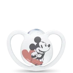 NUK Disney Mickey Mouse Space Πιπίλα, λευκή 0-6Μ