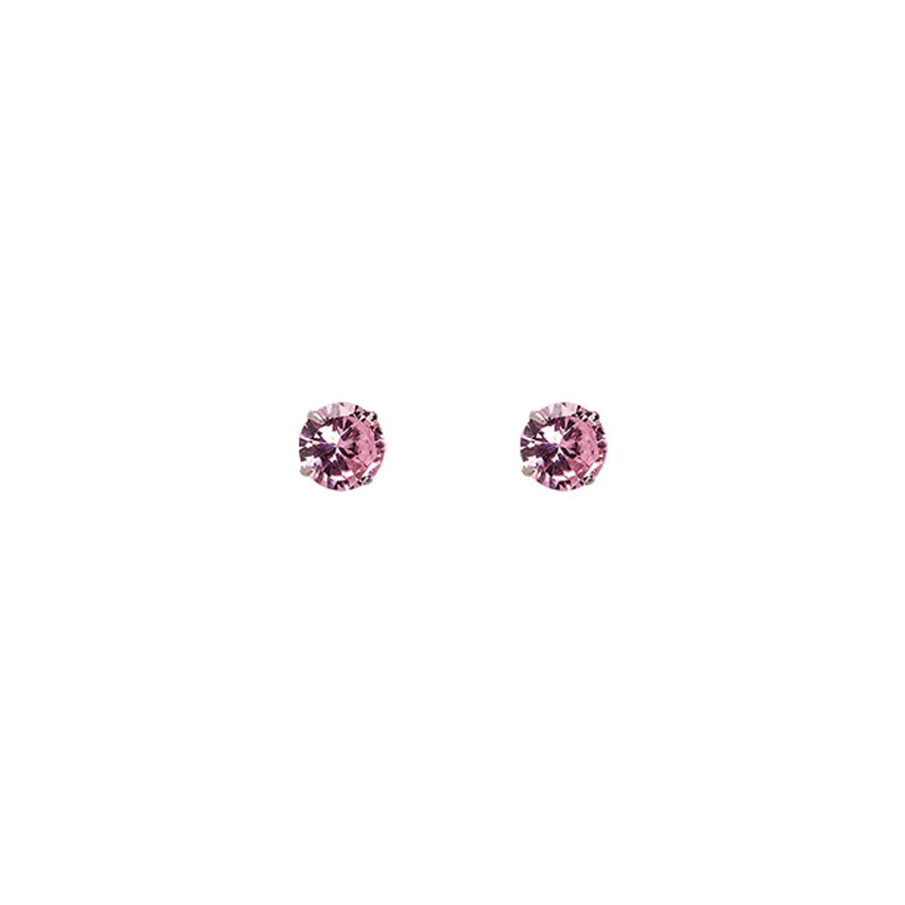 2 Medisei Ασημένια Σκουλαρίκια - Pink Studs 1τμχ - Image 1