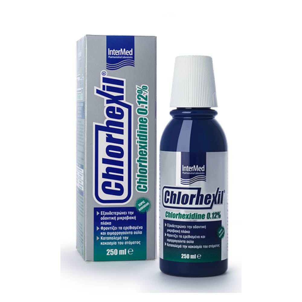 2 Intermed Chlorhexil® 0.12% Mouthwash Στοματικό Διάλυμα, 250 ml - Image 1