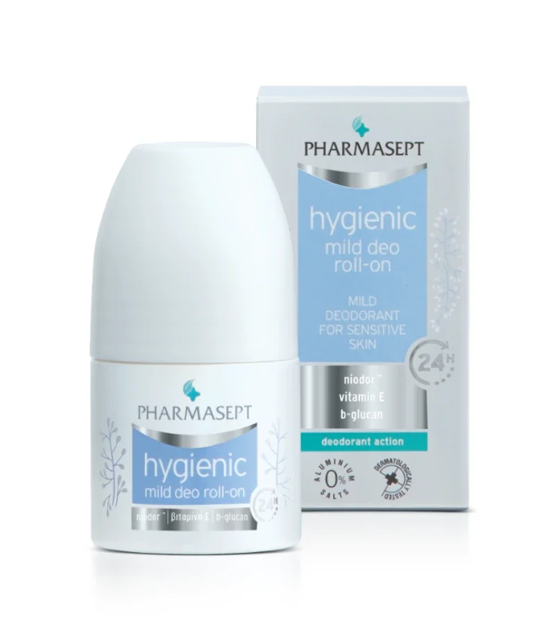 2 Pharmasept Hygienic Mild Deo Roll-on 24h Απαλό Αποσμητικό για Ευαίσθητες Επιδερμίδες 50ml - Image 1