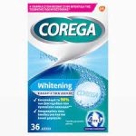 Corega Whitening Καθαριστικά Δισκία για Τεχνητή Οδοντοστοιχία 36 Δισκία