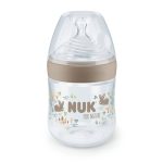 NUK For Nature Πλαστικό Μπιμπερό με Θηλή Σιλικόνης 0-6m 150ml σε Διάφορα Χρώματα