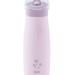 NUK Mini-Me Flip Παγουράκι από Ανοξείδωτο Ατσάλι με Ρύγχος 2 σε 1 Ροζ 12m+ 500ml
