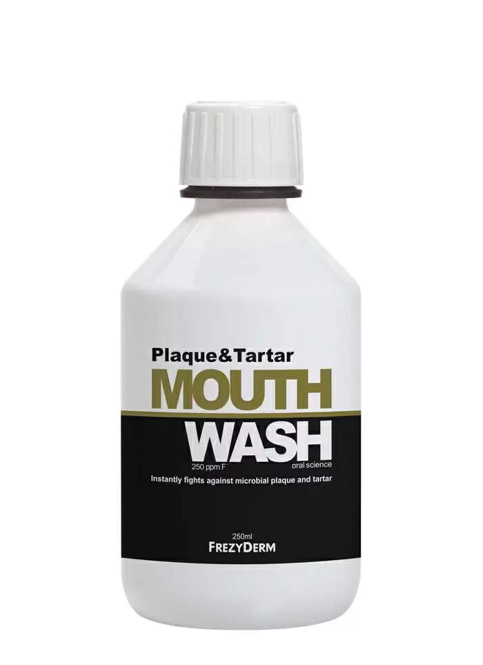 6 Frezyderm Mouthwash Plaque & Tartar - Φθοριούχο Στοματικό Διάλυμα - Image 1