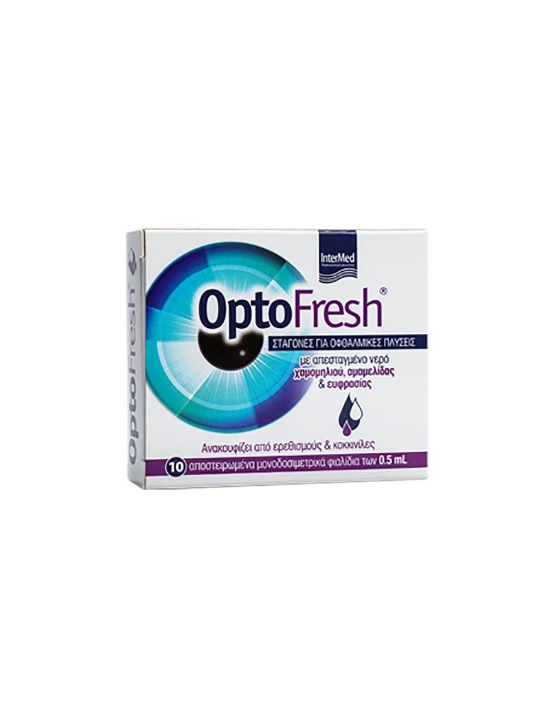 intermed-optofresh-eye-wash-drops-10-amp-x-05-ml Intermed Optofresh Eye Wash Drops 10 amp x 0.5 ml - Image 1