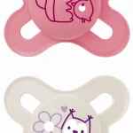 Mam Start Ορθοδοντική Πιπίλα Σιλικόνης για 0-2 μηνών Ροζ/Μπεζ 2 τεμάχια