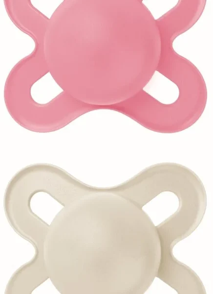 Mam Original Start Ορθοδοντική Πιπίλα Σιλικόνης για 0-2m Ροζ/Γκρι, 2τμχ