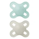 Mam Original Start Ορθοδοντική Πιπίλα Σιλικόνης για 0-2m Βεραμάν/Γκρι, 2τμχ