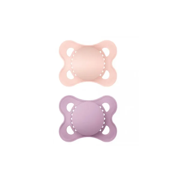Mam Colours Of Nature Πιπίλα Σιλικόνης 2-6 Μηνών Ροζ-Μώβ 2 τεμάχια