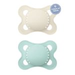 MAM – Colours of Nature Πιπίλα με Θηλή Σιλικόνης 2-6m 2τμχ Κρεμ
