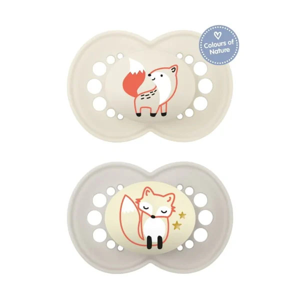 Mam Day & Night Ορθοδοντικές Πιπίλες Σιλικόνης για 6-16 μηνών