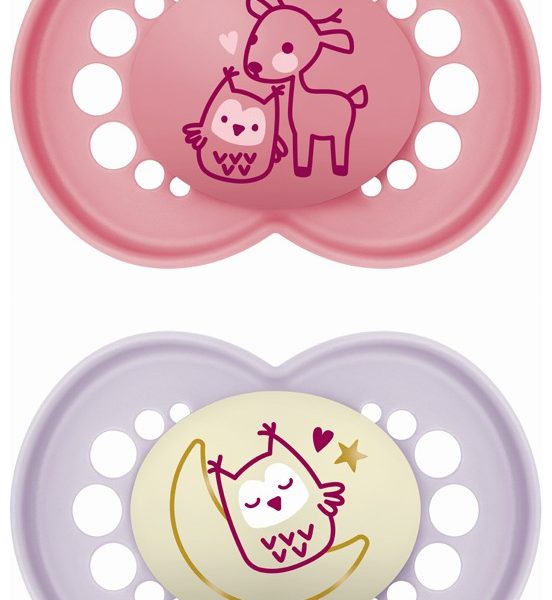 Mam Σετ Πιπίλες Σιλικόνης Day & Night για 6-16 μηνών