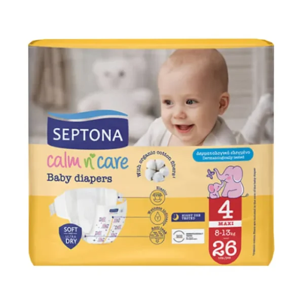 SEPTONA CALM N' CARE BABY DIAPERS MAXI No 4 - (8-13kg)