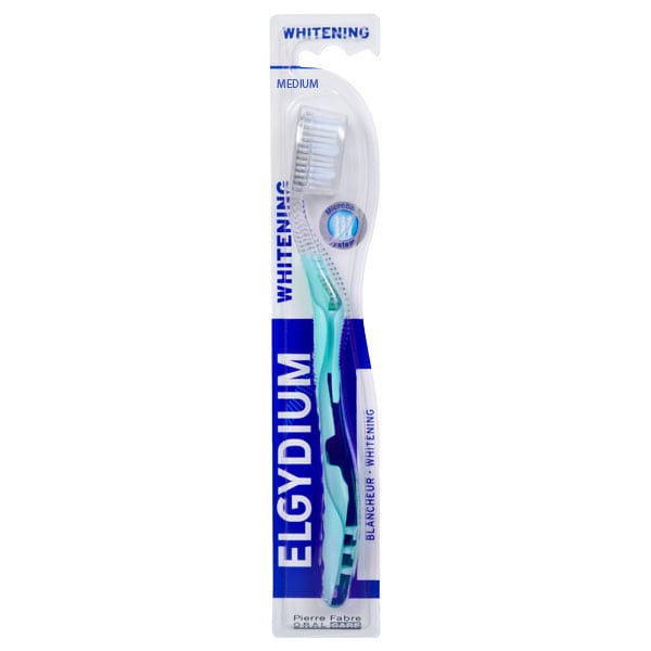 Elgydium Whitening Medium Light Blue- Οδοντόβουρτσα Μέτρια Για Πιο Λευκά Δόντια