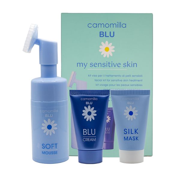 Camomilla Blu My Sensitive Skin Set Soft Mousse 100 ml + Blu Cream 30 ml + Silk Mask 30 ml