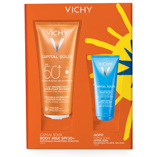 Vichy Promo Capital Soleil Invisible Protective Milk SPF50+ & Δώρο Capital Soleil Soothing After-Sun Milk