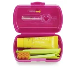 Curaprox Travel Set Στοματικής Υγιεινής Ταξιδίου Φούξια