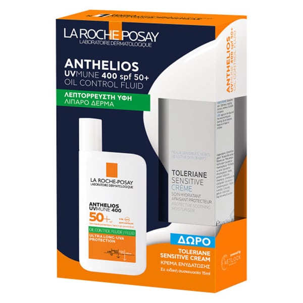 La Roche Posay Promo Anthelios UVMune 400 Oil Control Fluid SPF50+  & Toleriane Sensitive Cream