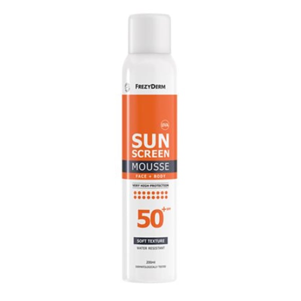 Frezyderm Sun Screen Mousse Face & Body SPF50+  - Αντηλιακός Αφρός Προσώπου και Σώματος
