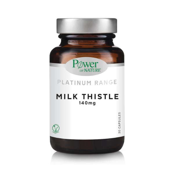 Power of Nature Platinum Range Milk Thistle 140mg - Γαϊδουράγκαθο, Υγεία Ήπατος