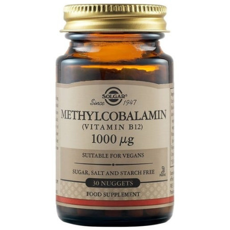 Solgar Methylcobalamin (Vitamin B-12) 1000μg - Tόνωση νευρικού συστήματος