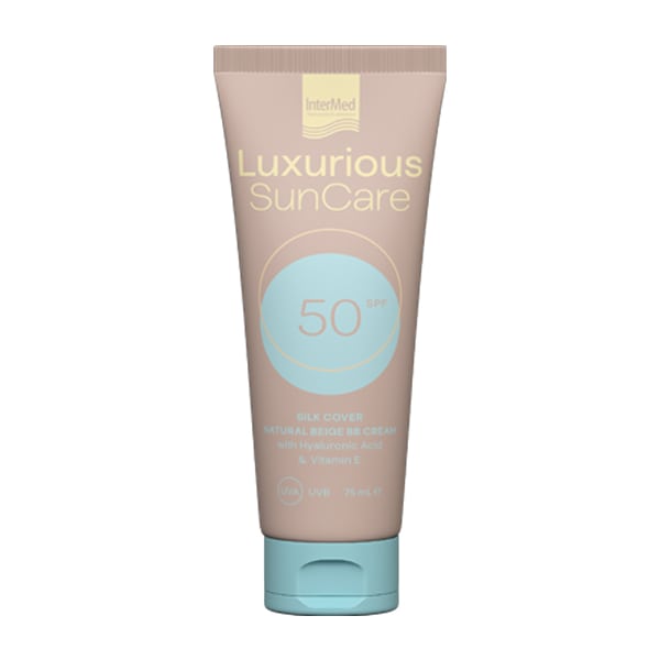 Luxurious SunCare Silk Cover BB Cream With Hyaluronic Acid SPF50 Αντηλιακή Κρέμα Προσώπου με Χρώμα, 75ml