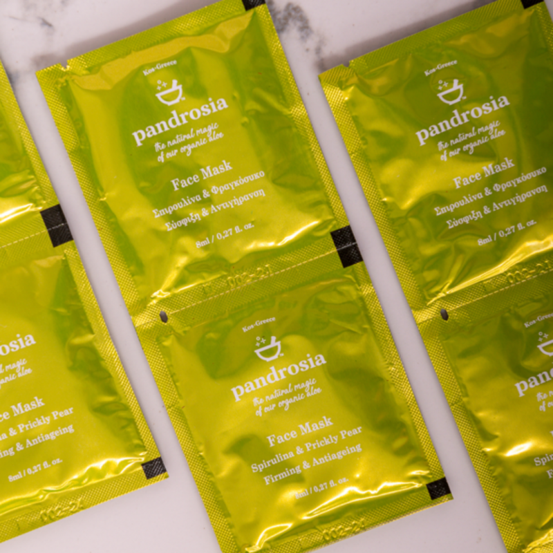 1 Pandrosia Μάσκα Προσώπου Σπιρουλίνα & Φραγκόσυκο - Image 1