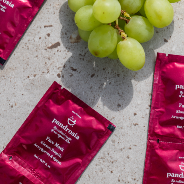 Pandrosia Μάσκα Προσώπου Κόκκινο Σταφύλι