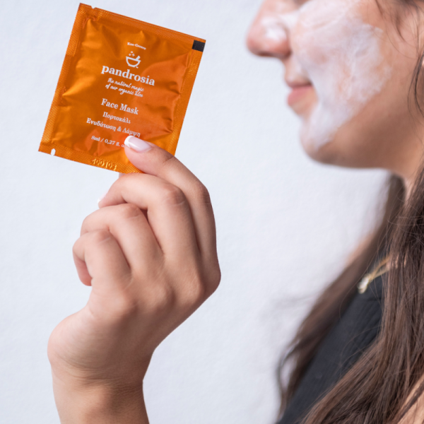 Pandrosia Μάσκα Προσώπου Πορτοκάλι