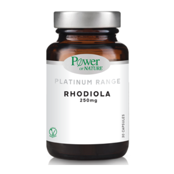 Power of Nature Platinum Range Rhodiola 250mg - Εκχύλισμα Ροδιόλας, Άγχος & Στρες