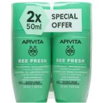 Apivita Bee Fresh 24h Deodorant (2x50ml) - Αποσμητικό με Πρόπολη και Προβιοτικά σε Roll-on