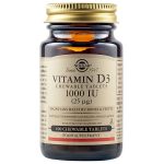 Solgar Vitamin D3 1000iu  - Βιταμίνη D3, Οστεοπόρωση & Τόνωση Ανοσοποιητικού