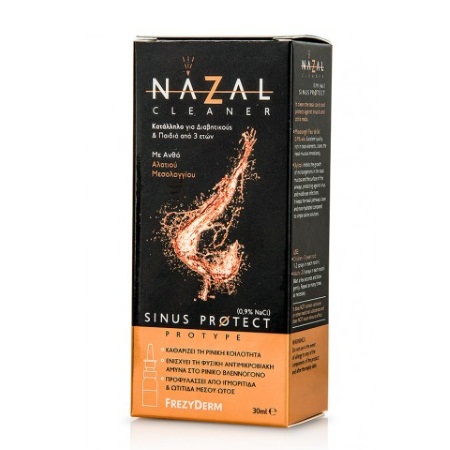 Frezyderm Nazal Cleaner Sinus Protect  - Υπέρτονο αλατούχο διάλυμα 0,9% NaCl