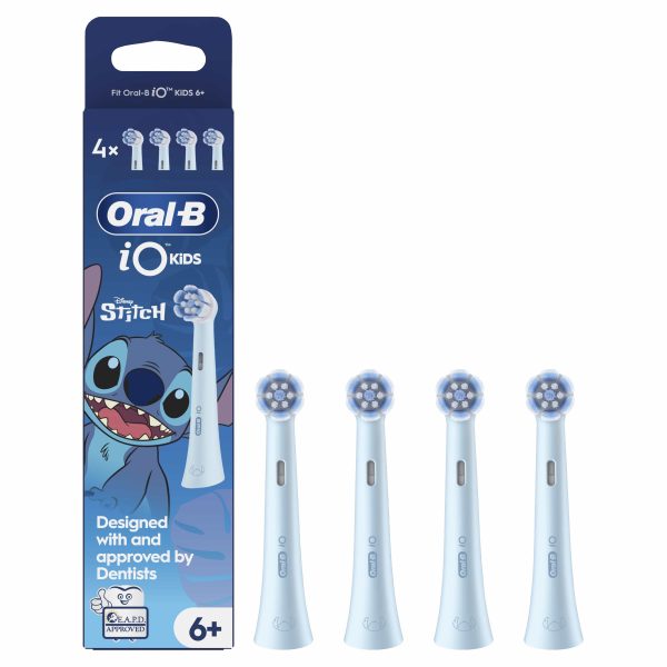 Oral B iO Kids Disney Stitch Replacement Heads - Ανταλλακτικές Κεφαλές Παιδικής Οδοντόβουρτσας