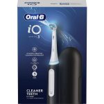 Oral-B iO 3 Magnetic Black Μαύρη Ηλεκτρική Οδοντόβουρτσα, 1 Κεφαλή Βουρτσίσματος, 1 Θήκη Ταξιδιού
