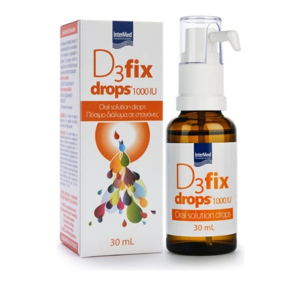 INTERMED D3 FIX DROPS 1000iu  (30ml)