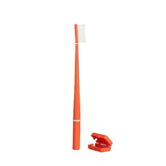 7 Piuma Οδοντόβουρτσα Εμποτισμένη με Baking Soda | Soft | Πορτοκαλί - Image 1