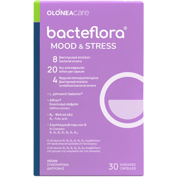 Olonea Care Bacteflora Mood & Stress  - Μείωση Κόπωσης και Καλή Ψυχολογική Λειτουργία