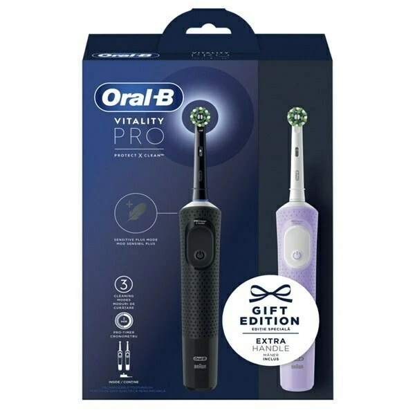 Oral-B Vitality Pro Gift Edition Black / Purple  - Ηλεκτρικές Οδοντόβουρτσες