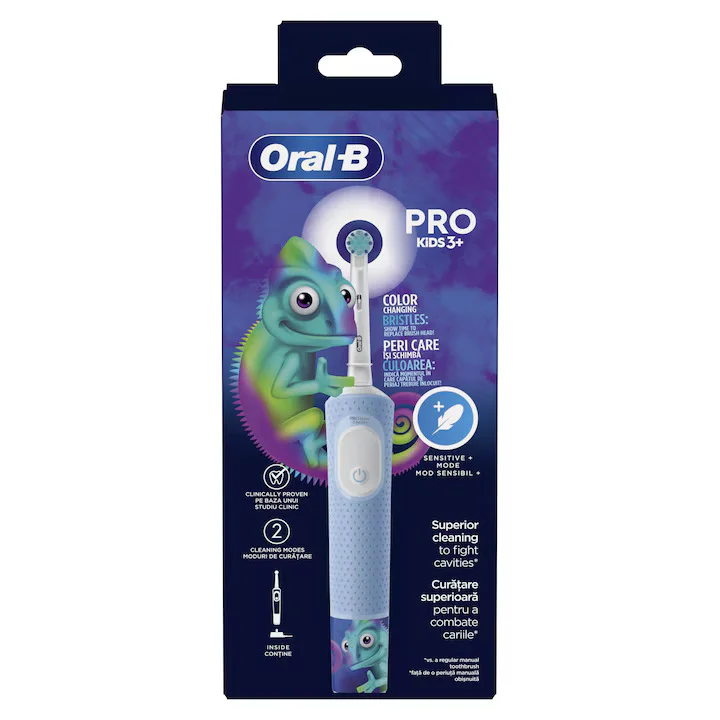 8 ORAL-B Vitality Pro Ηλεκτρική Οδοντόβουρτσα CHAMELEON ,Για Παιδιά 3+ Ετών - Image 1